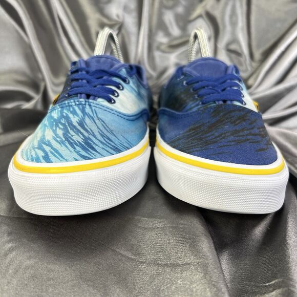 Vans Unisex National Geographic Blue Ocean Print Lace-Up Low Top Shoes M 7.5/W 9 - Picture 6 of 16